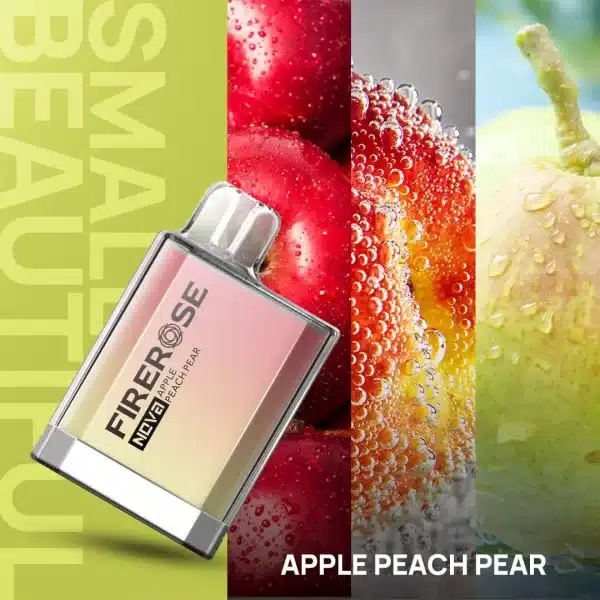 Elux Firerose Nova 600 Disposable Vape apple peach pear