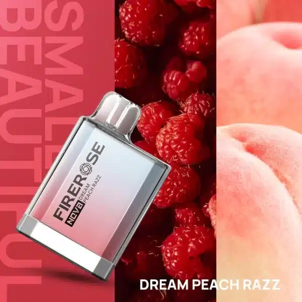 dream peach razz Elux Firerose Nova 600 Disposable Vape