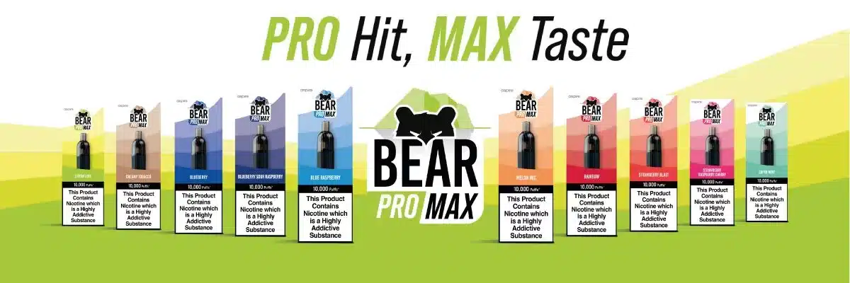 BEAR PRO MAX 10000 Puff Disposable Vape flavours