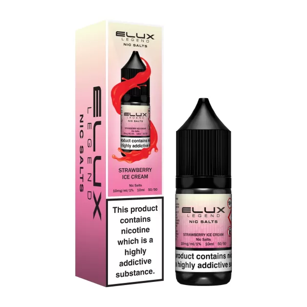 Strawberry Ice Cream 10ml Nic Salt By Elux