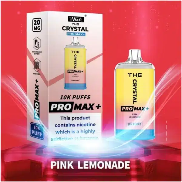 PINK LEMONADE WGA Crystal Pro Max 10000 Vape