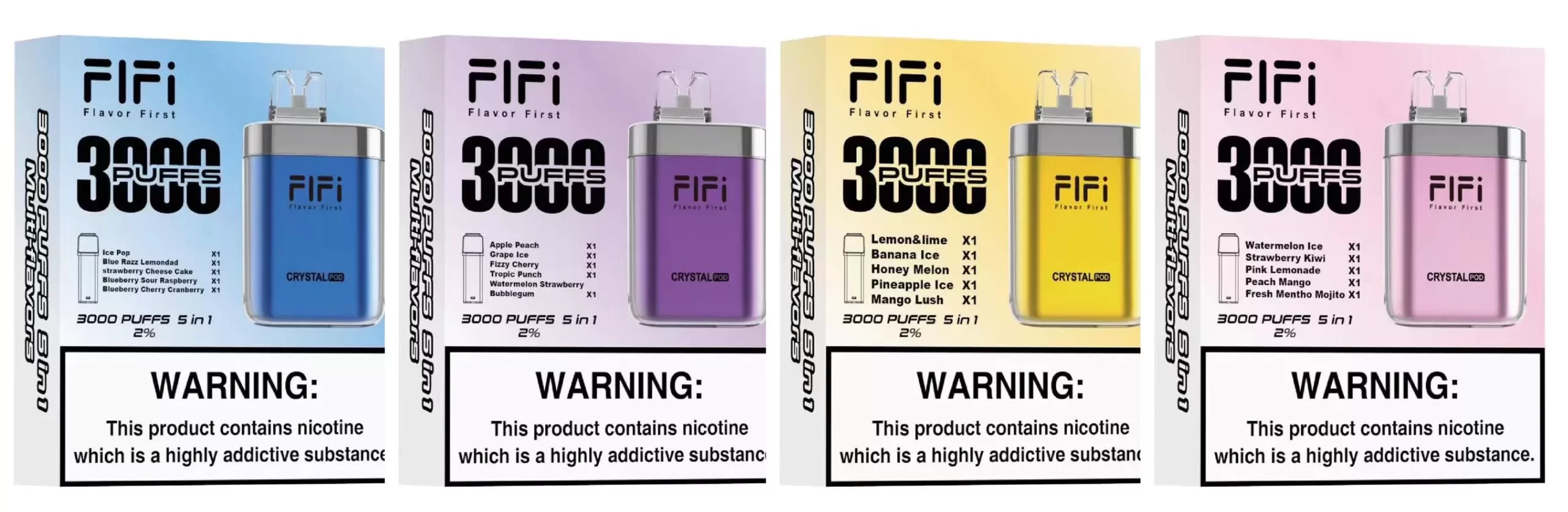 Fifi Crystal 3000 Flavours packs