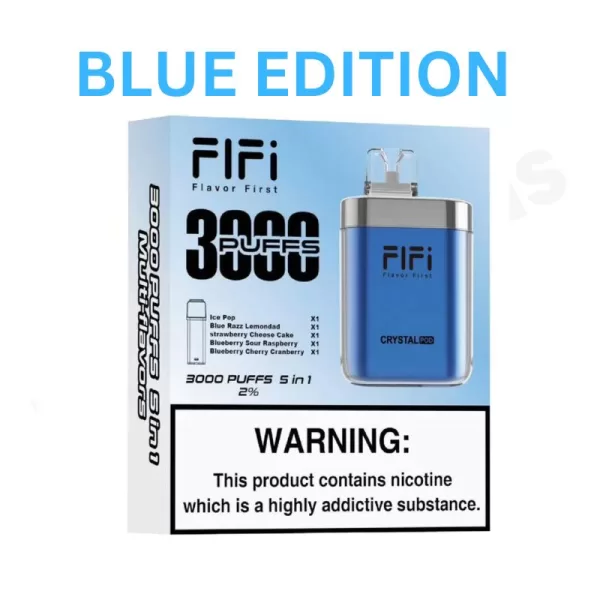 BLUE EDITION FIFI Crystal 3000 Puff Pod Kit