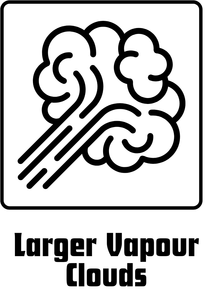 Larger Vapour Clouds