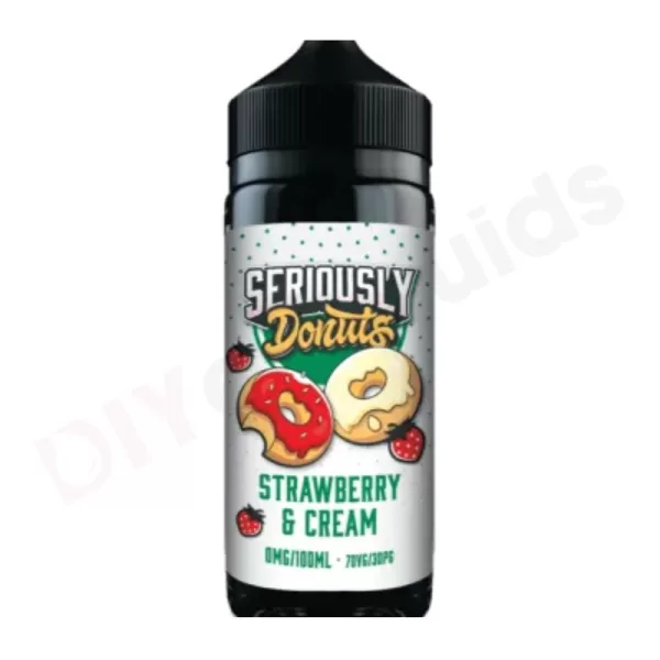 strawberry cream 100ml E-Liquid By Seriously Donuts