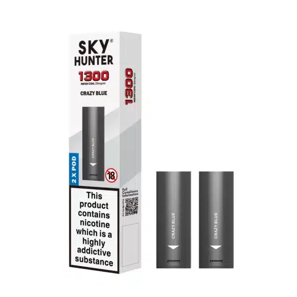 SKY HUNTER Prefilled Replacement Pods (2 Pack) Crazy Blue