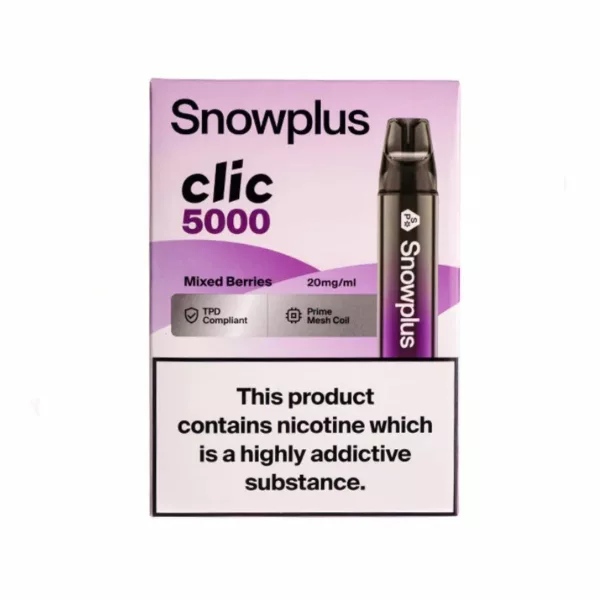 Snow Plus Clic 5000 Puff Disposable Vape MIXED BERRIES