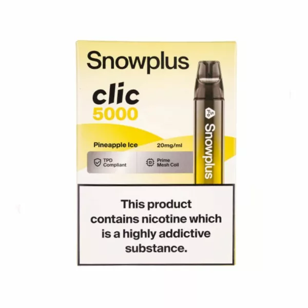 Snow Plus Clic 5000 Puff Disposable Vape PINEAPPLE ICE