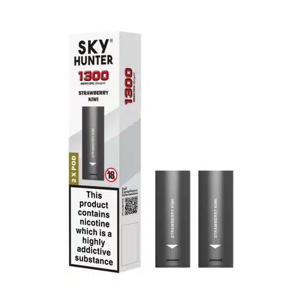 SKY HUNTER Prefilled Replacement Pods (2 Pack) Strawberry Kiwi