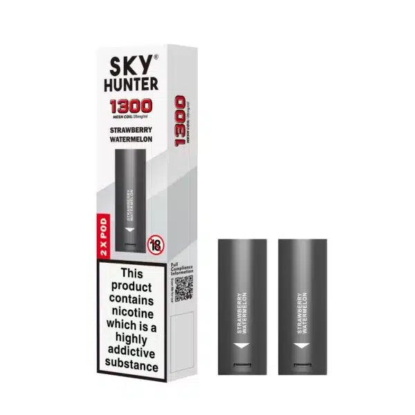 SKY HUNTER Prefilled Replacement Pods (2 Pack) Strawberry Watermelon