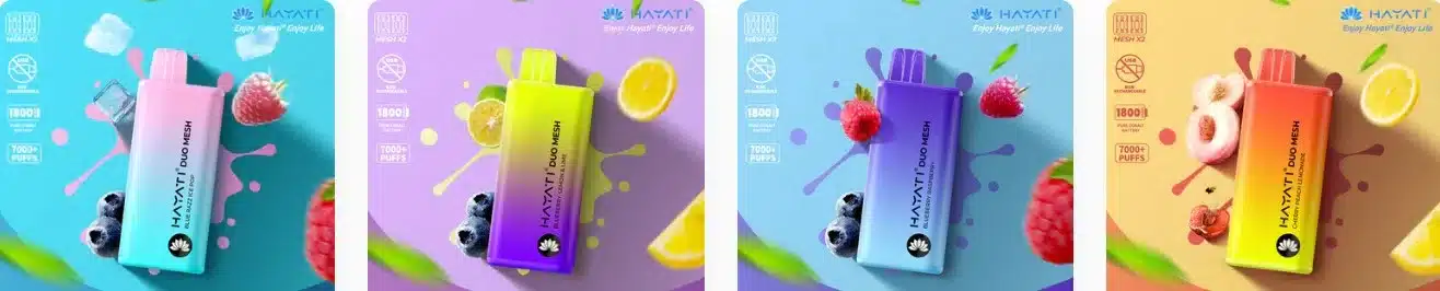 Hayati Duo Mesh 7000 Disposable Vape flavours