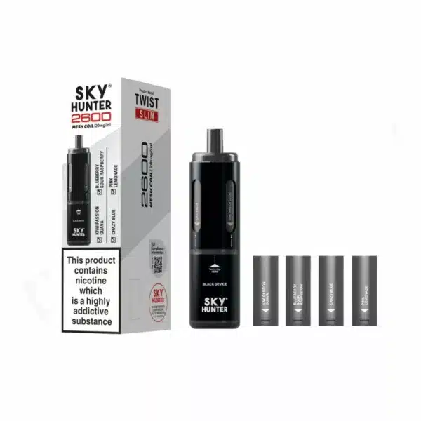 SKY HUNTER Slim 2600 Disposable Pod Kit black