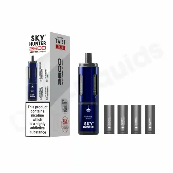 SKY HUNTER Slim 2600 Disposable Pod Kit navy blue