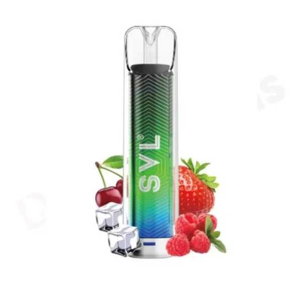 strawberry raspberry cherry ice SVL OG 600 Disposable Vape Kit