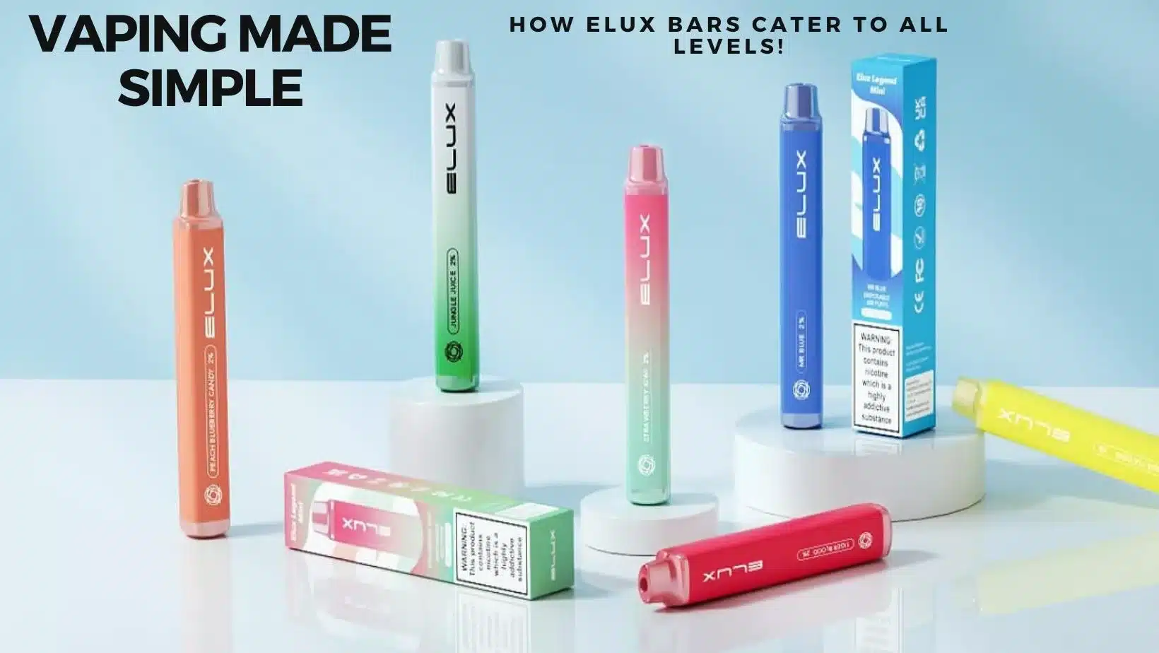 Vaping Made Simple: How Elux Bars Cater to All Levels!