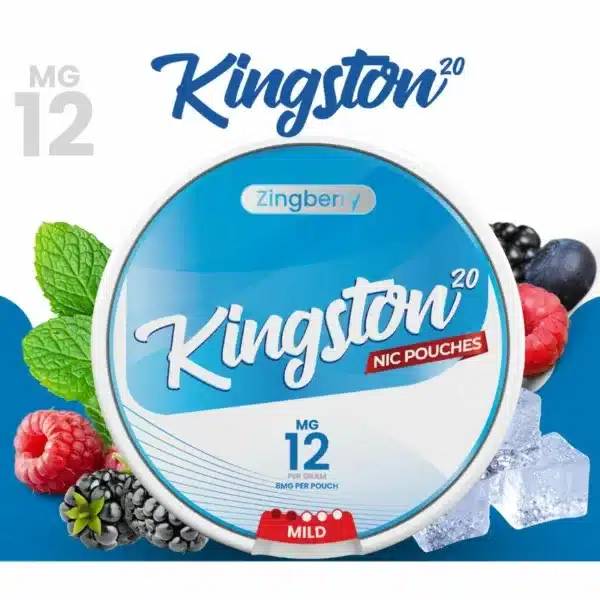 Zingberry 12mg Nicotine Pouches By Kingston