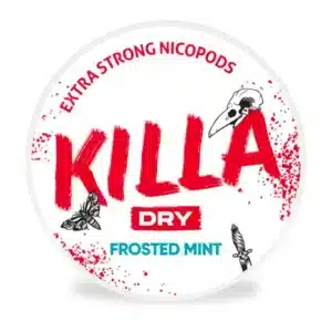 Dry Frosted Mint Nicotine Pouches By Killa