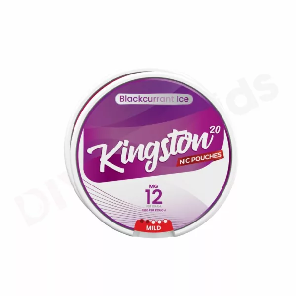 blackcurrant ice 12mg Nicotine Pouches By Kingston-mini