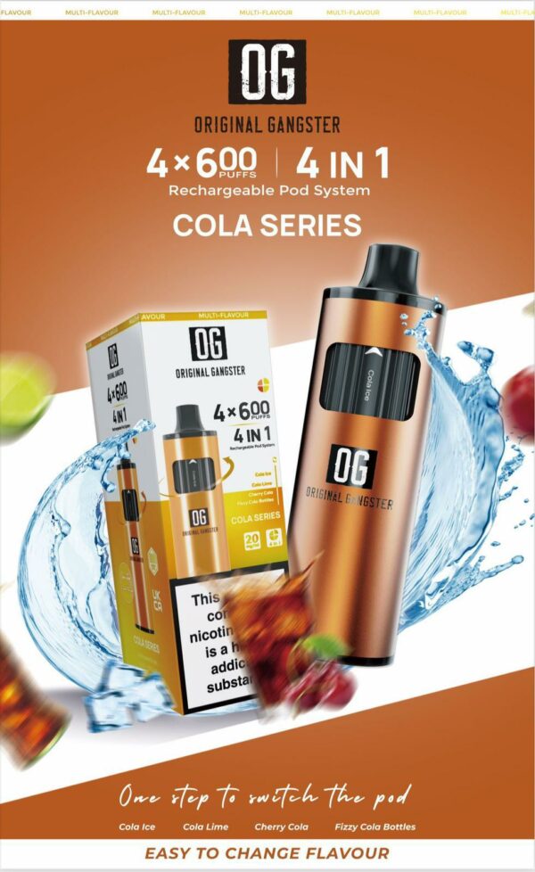 COLA SERIES OG 2600 Puff Disposable Vape KIT 4-IN-1