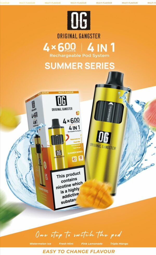 SUMMER SERIES OG 2600 Puff Disposable Vape KIT 4-IN-1