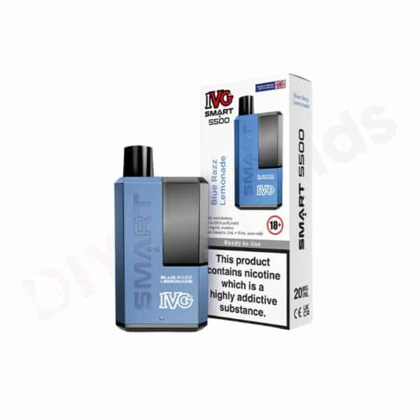 blue razz lemonade IVG SMART 5500 Puff Disposable Vape Kit