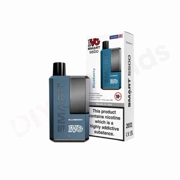 blueberry IVG SMART 5500 Puff Disposable Vape Kit