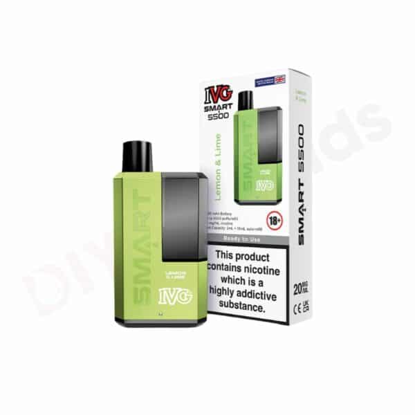 leon lime IVG SMART 5500 Puff Disposable Vape Kit