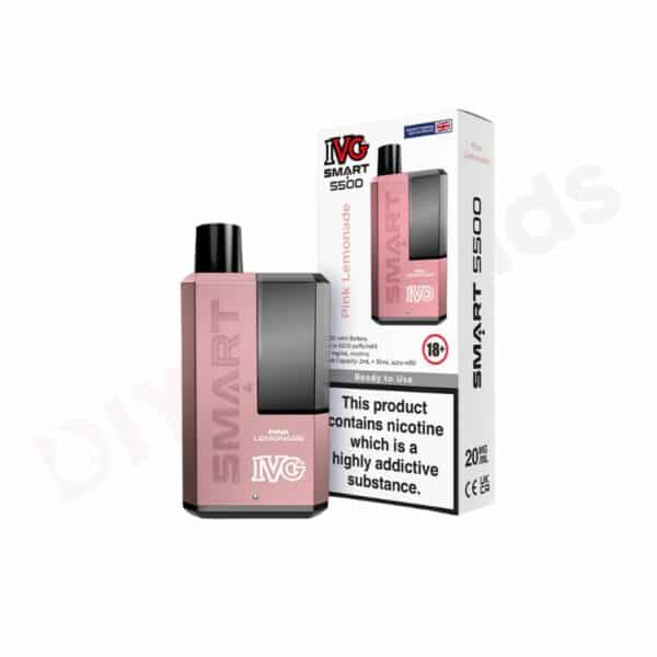 pink lemonade IVG SMART 5500 Puff Disposable Vape Kit