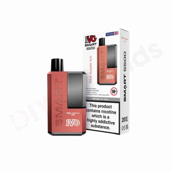 red apple ice IVG SMART 5500 Puff Disposable Vape Kit