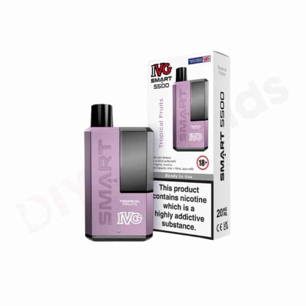 tropical fruits IVG SMART 5500 Puff Disposable Vape Kit