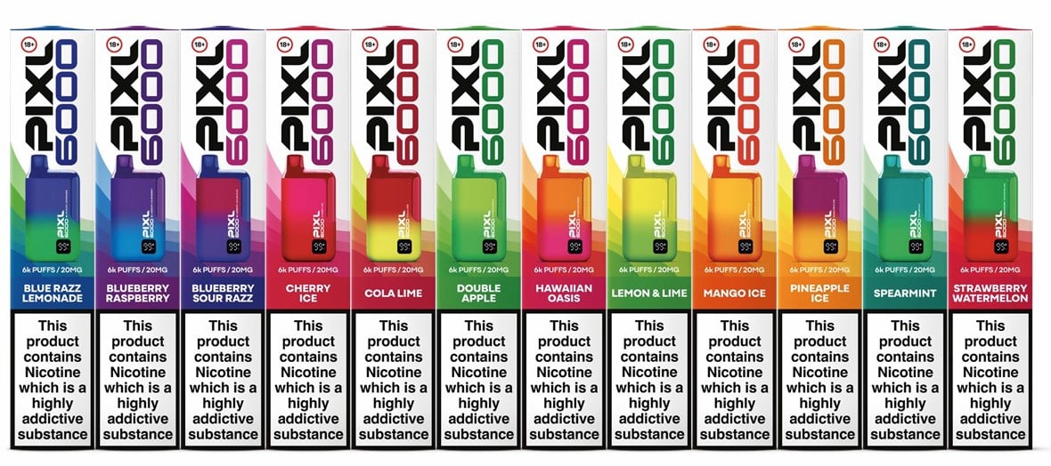 PIXL 6000 Puff Disposable Vape Kit-flavours
