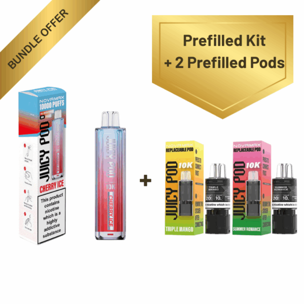 Bundle Deal – Juicy Pod NovaMax 10K Kit + 2 x Pods